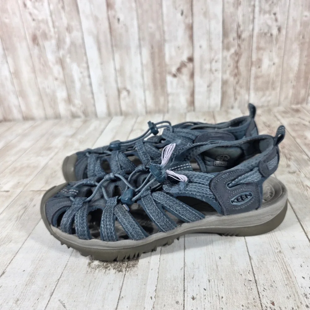 Keen Whisper‎ Navy Blue Waterproof Hiking Sandals Womens 8 1022809